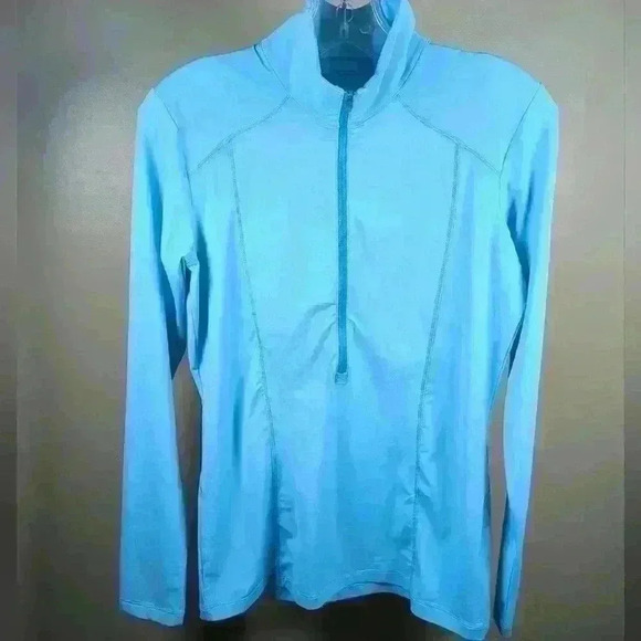 Columbia Omni-Freeze Half Zip Pullover - Lightweight Collared Long Sleeve Size M - Picture 8 of 10